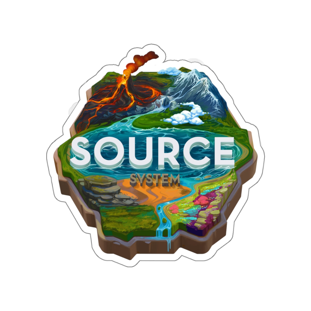 SOURCE Die-Cut Stickers
