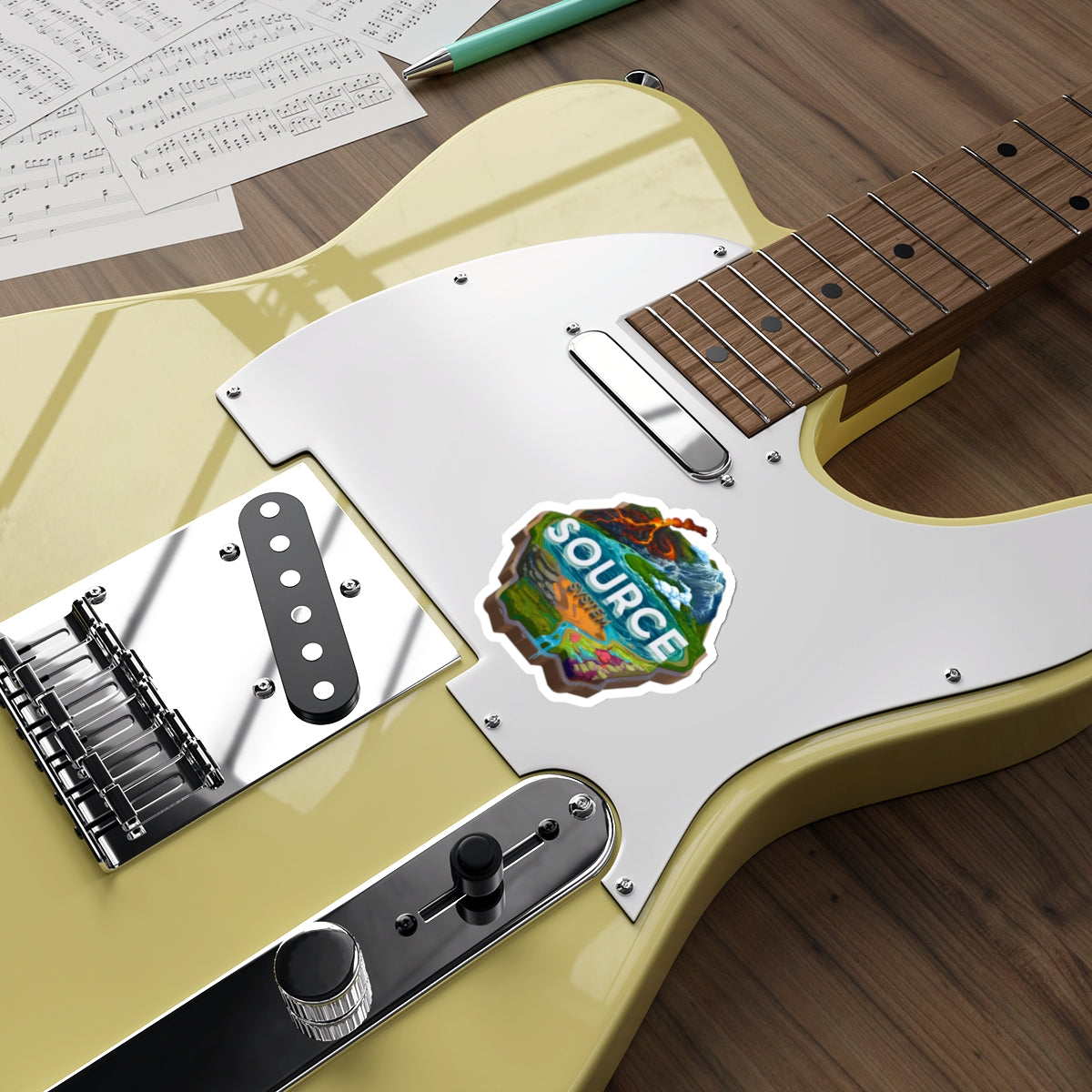 SOURCE Die-Cut Stickers